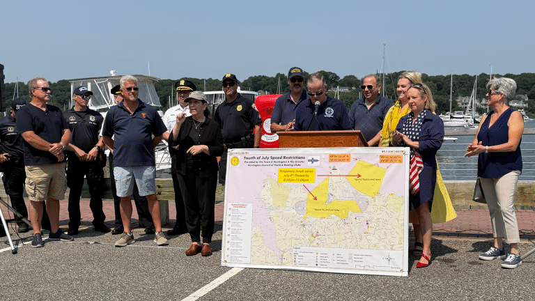 Suffolk County Police Department Marine Bureau and 2nd Precinct; Greater Huntington Boating Council; Town of Huntington - Public Safety Officer, Supervisor, Town Clerk, and Councilwoman; Suffolk County Legislator and New York State Assembly Chief of Staff. Safety First: Huntington Prepares for a Busy Fourth of July on the Water