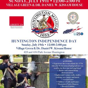 DATE CHANGE: The 250th Anniversary Reenactment of Huntington Independence Day - FREE