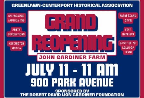 Grand Reopening of the John Gardiner Farm - Free