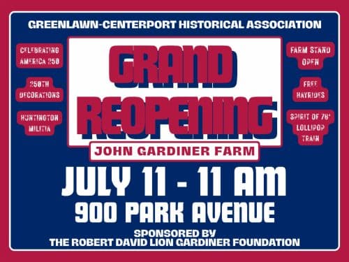 Grand Reopening of the John Gardiner Farm - Free