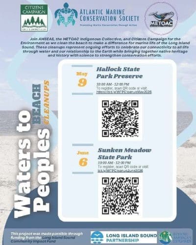 Long Island Sound Beach Cleanup at Sunken Meadow State Park - Free