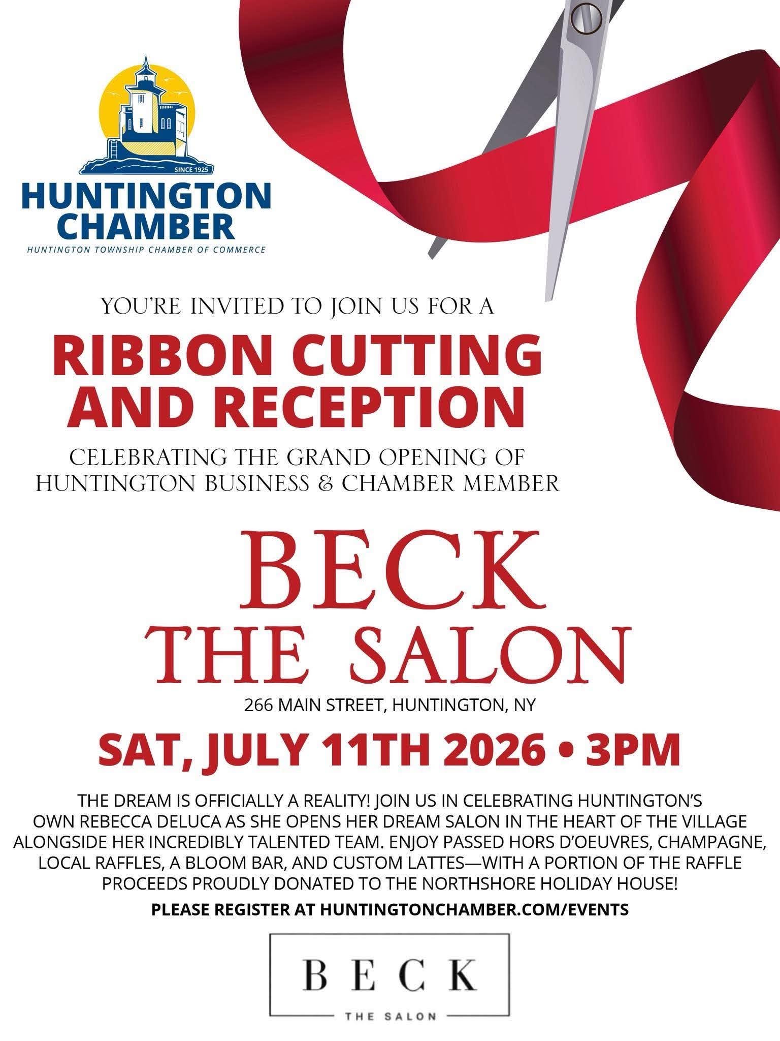 BECK The Salon Grand Opening And Ribbon Cutting- Free
