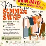 POSTPONED TO 7/12: Manor Farm Clothing Swap - Free