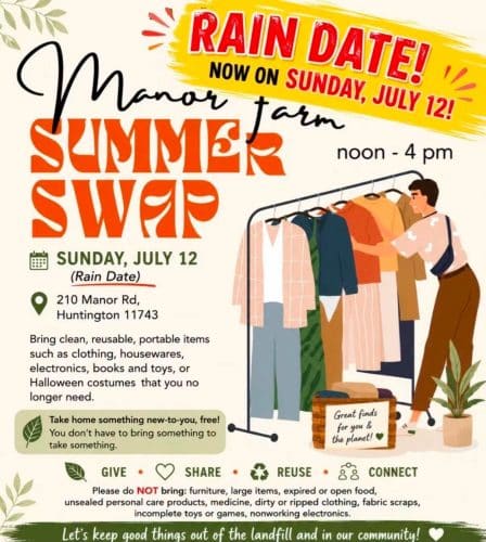 POSTPONED TO 7/12: Manor Farm Clothing Swap - Free