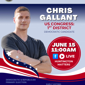 Primary Candidate Interview with CHRIS GALLANT for US Congress 1st District LIVE
