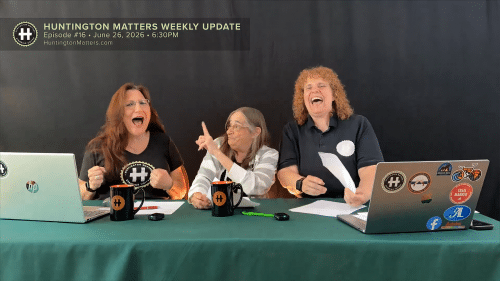 June Margolin, Diane Schaber and Dana Richter. Huntington Matters Weekly Update Ep. 16 | Regents Exam Controversy, Check Washing Scam, John’s Crazy Socks