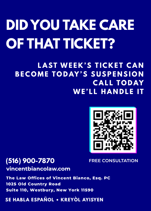 Vincent Bianco Law Advertisement.
