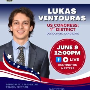 Primary Candidate Interview with LUKAS VENTOURAS for US Congress 1st District LIVE