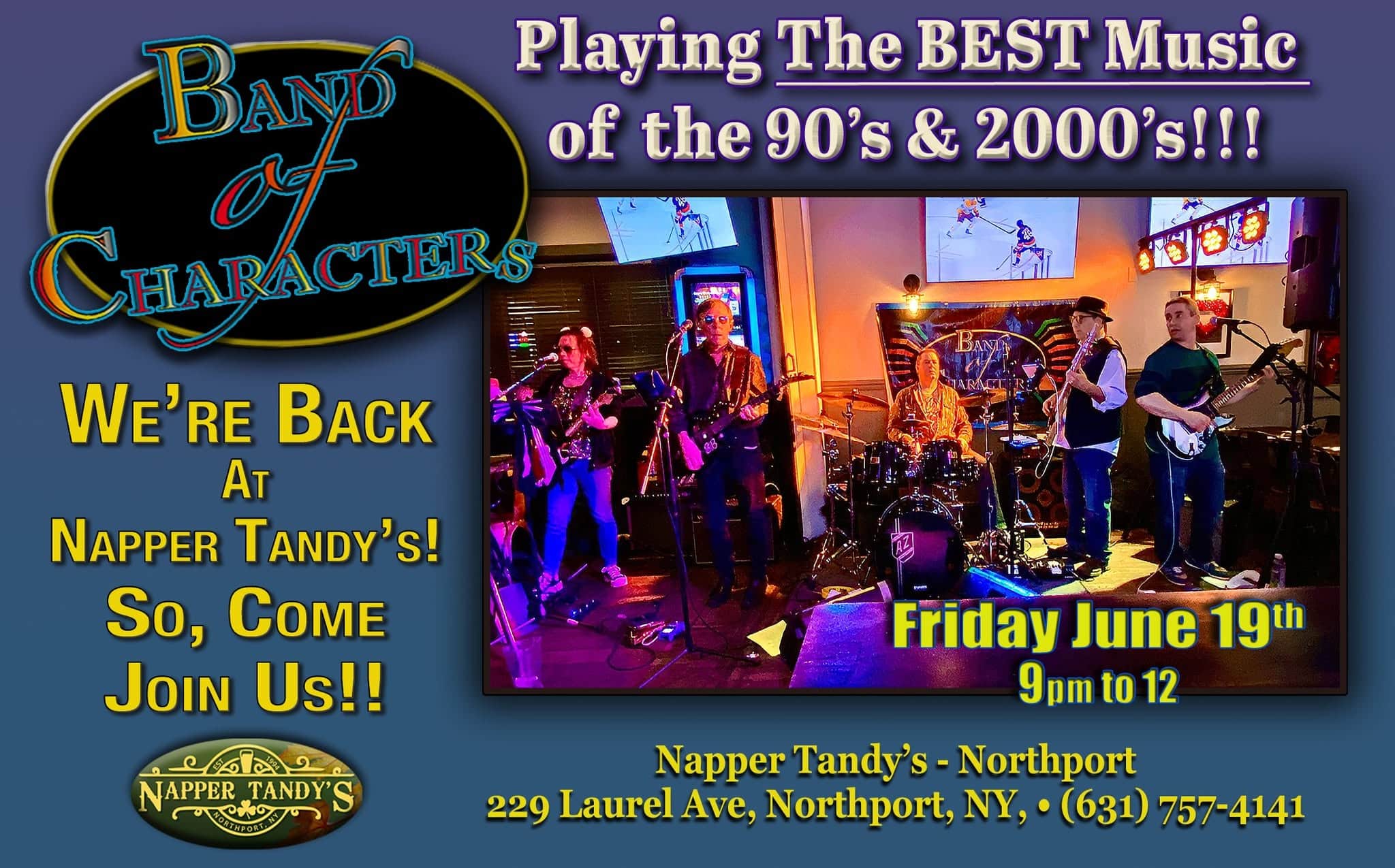 Band of Characters at Napper Tandy's