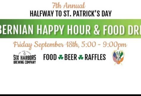 7th Annual Half-Way to St. Patrick's Day - Hibernian Happy Hour & Food Drive