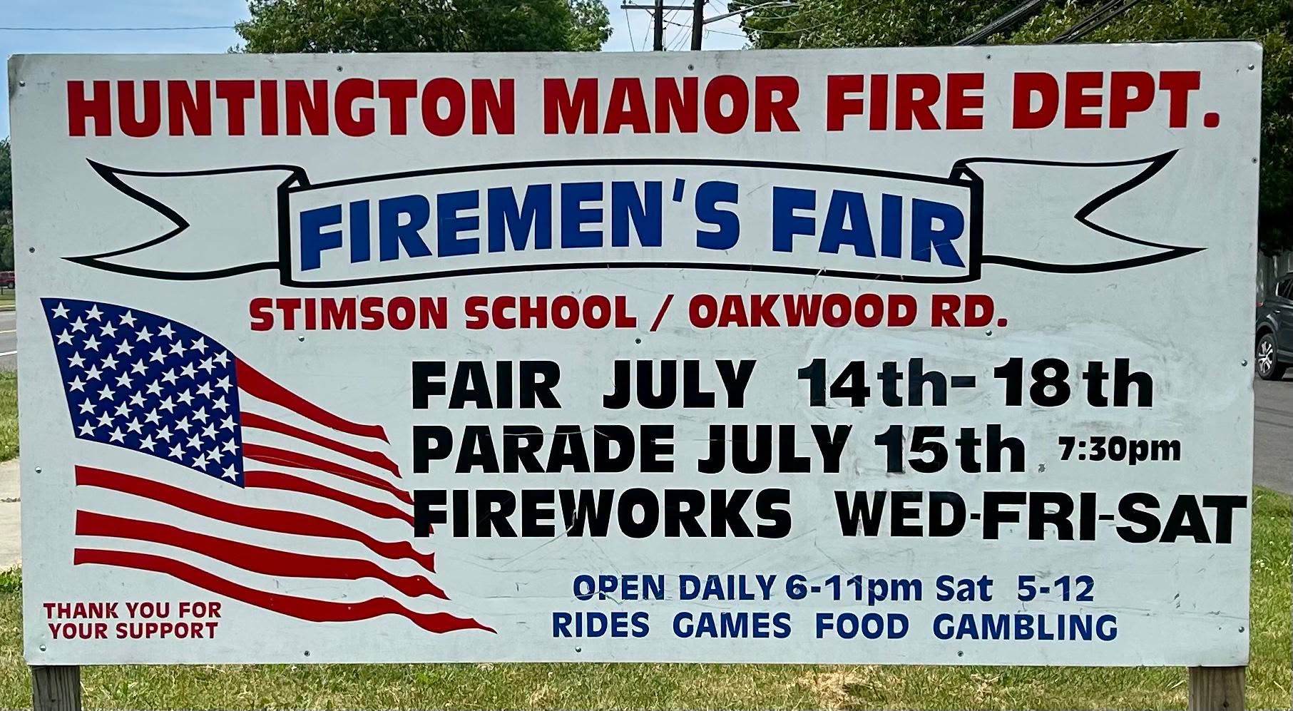 Huntington Manor Fire Department Firemen's Fair