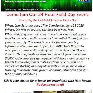 Larkfield Amateur Radio Club 24-Hour Field Day Event - Free