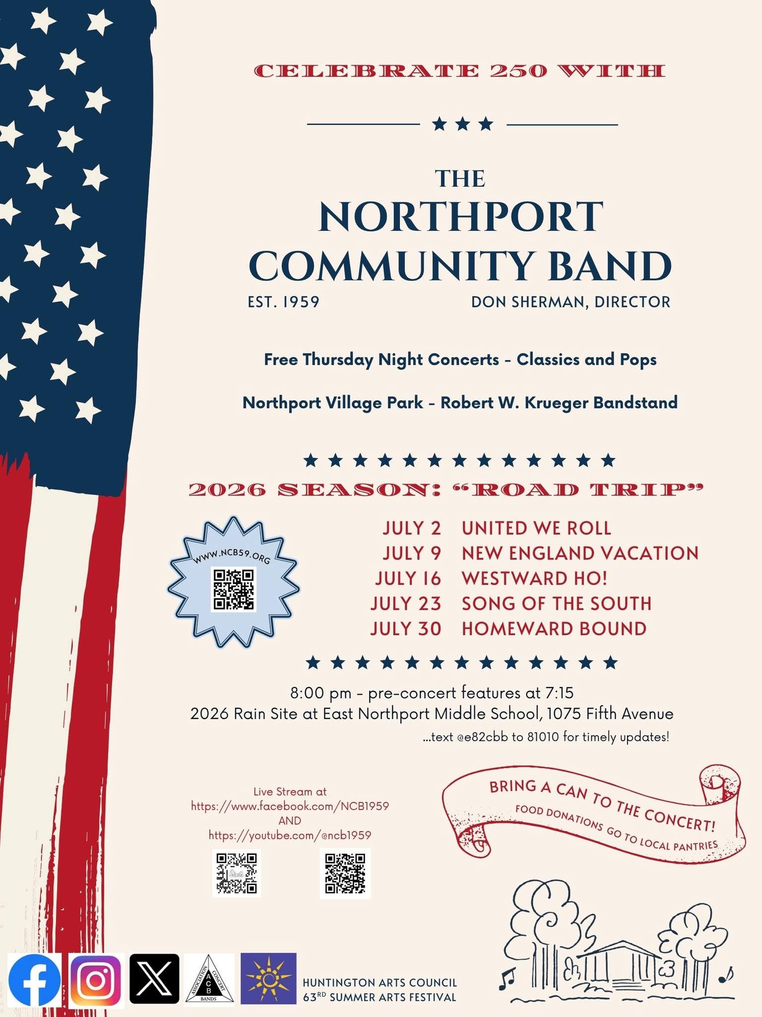 Northport Community Band Concert Series - "Road Trip" - Free