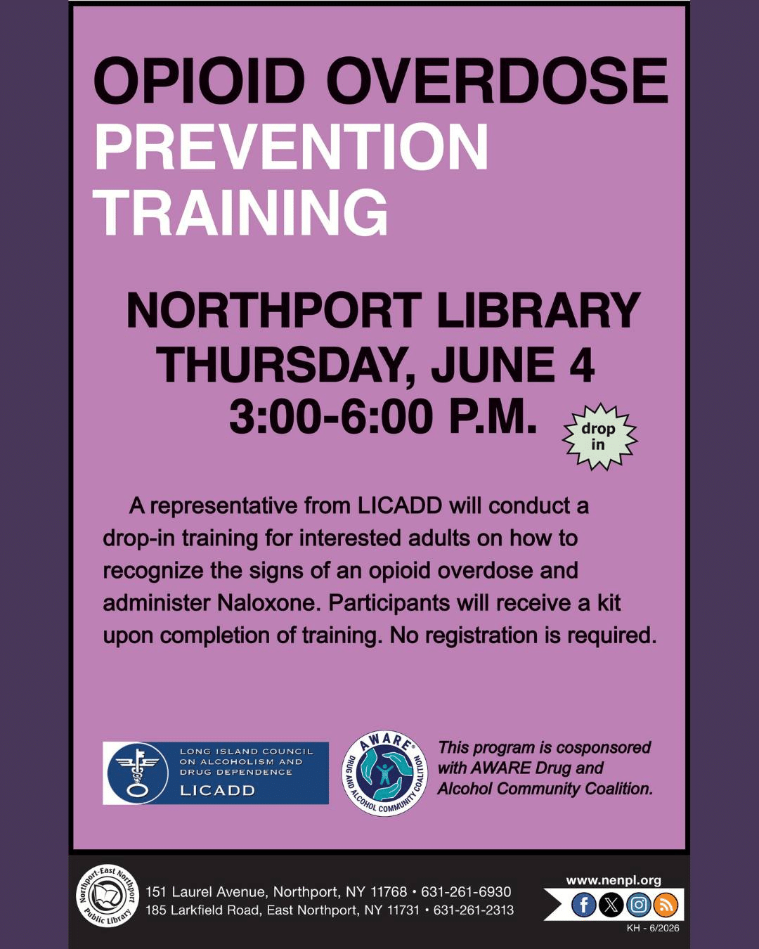 Opioid Overdose Prevention Training - Free