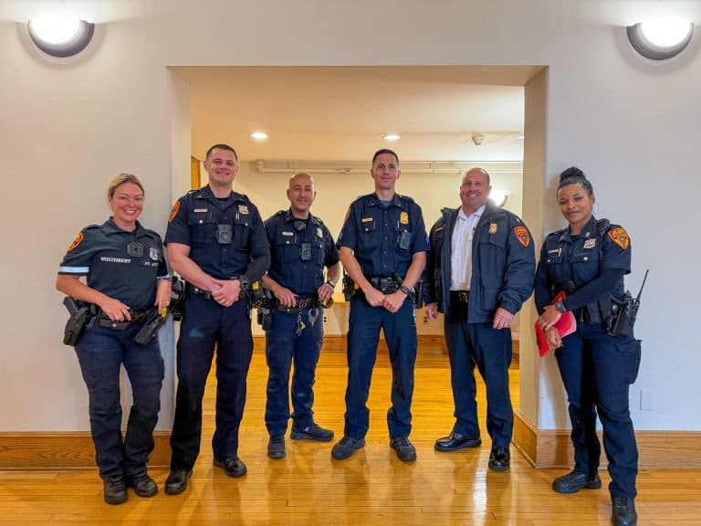 Second Precinct Officers with Deputy Inspector Steven Rohde. Illegal Massage Business Enterprise Dismantled: July 2026 Suffolk County Police Department 2nd Precinct Community Meeting