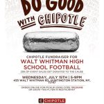 Chipotle Fundraiser for Walt Whitman High School Football