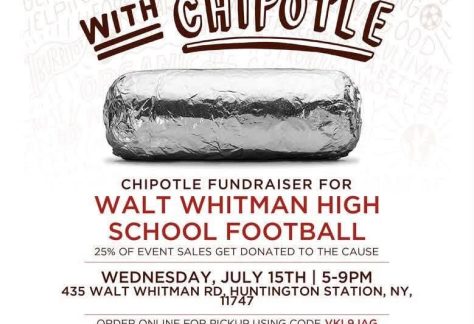 Chipotle Fundraiser for Walt Whitman High School Football