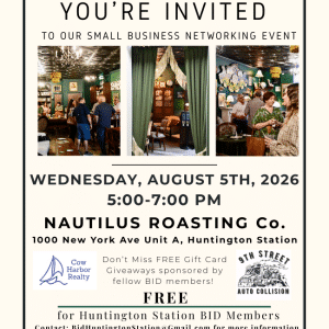 The Evening Grind Business Networking – Free - Huntington Station BID