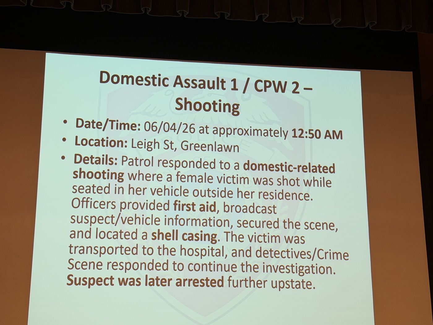 Domestic Assault Shooting. Illegal Massage Business Enterprise Dismantled: July 2026 Suffolk County Police Department 2nd Precinct Community Meeting