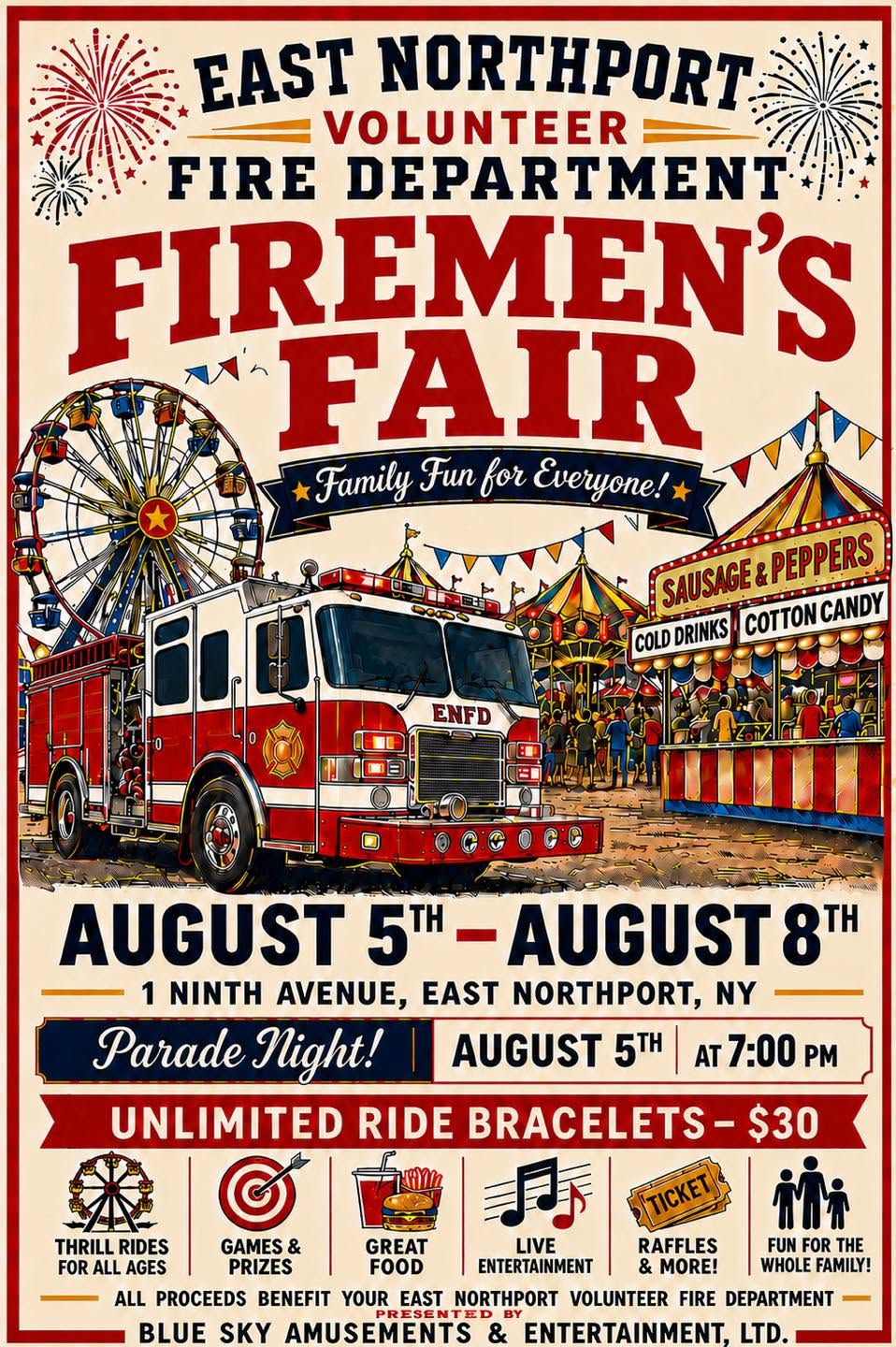 East Northport Volunteer Fire Department Firemen's Fair