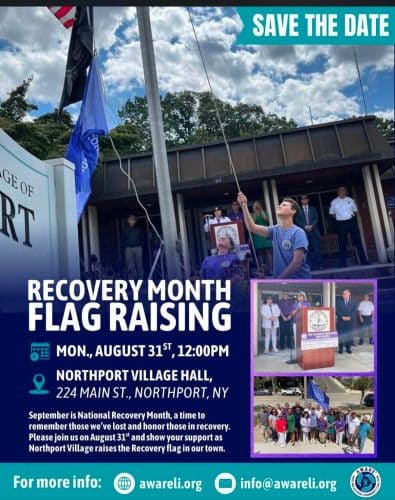 Northport Recovery Month Flag Raising – Free