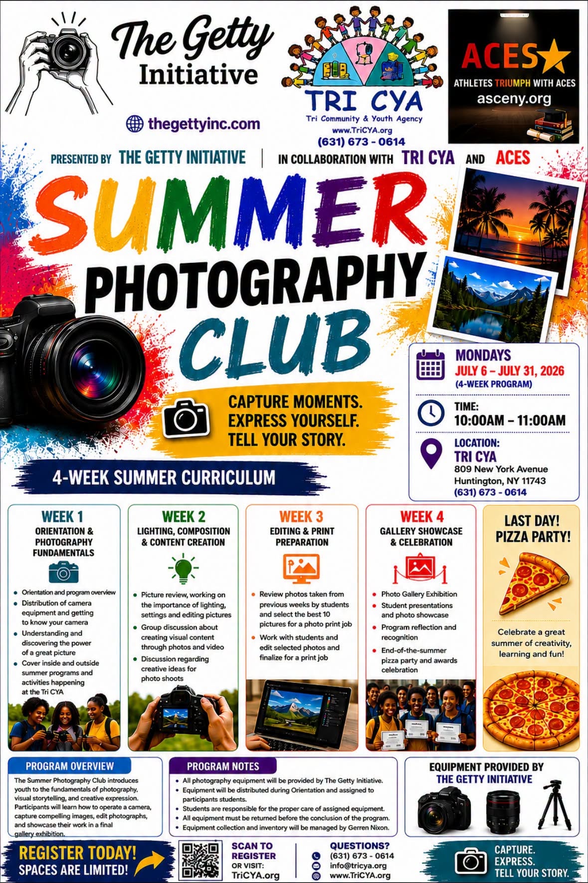 Summer Photography Club - FREE