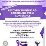 Recovery Month Flag-Raising & Press Conference – Free
