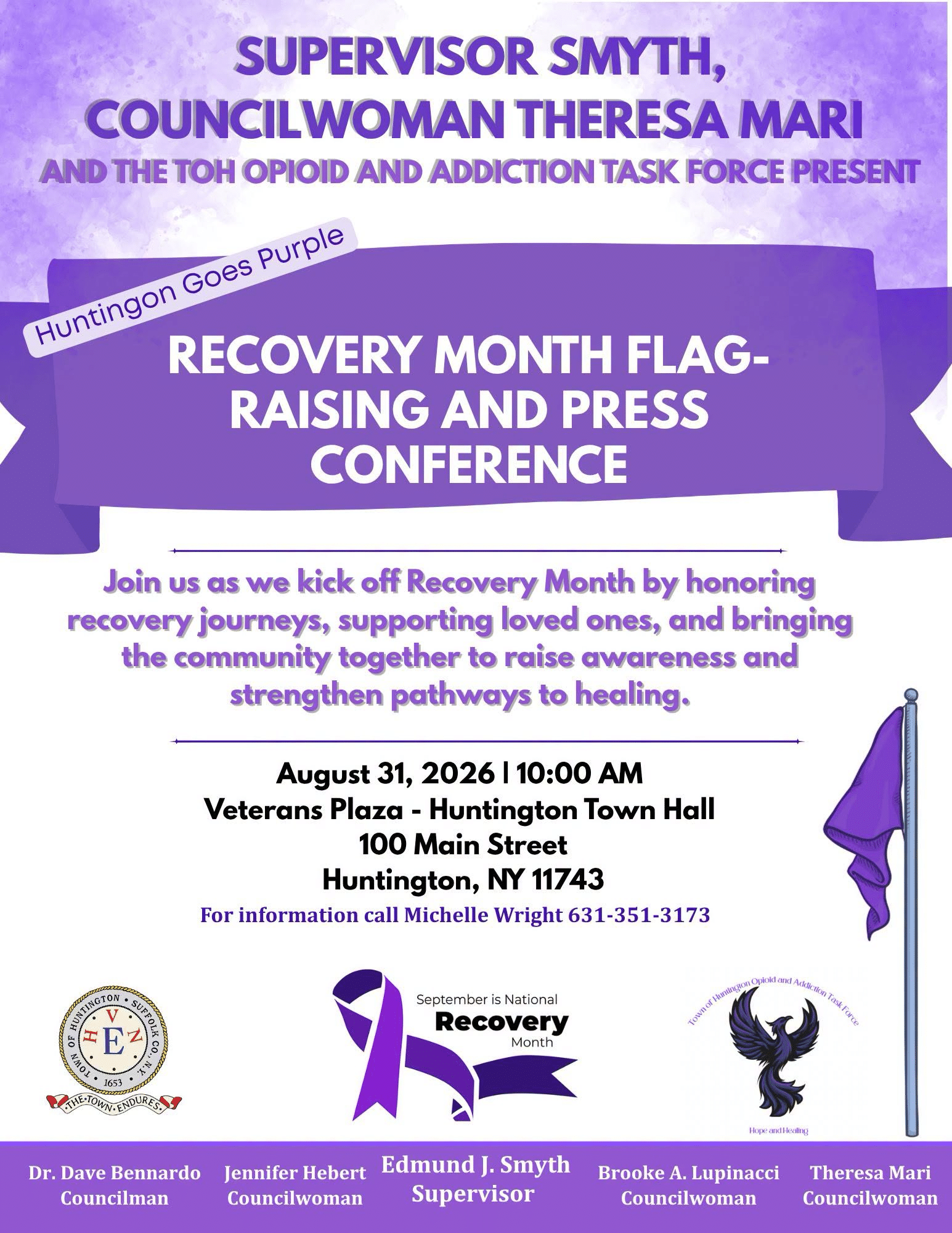 Recovery Month Flag-Raising & Press Conference – Free