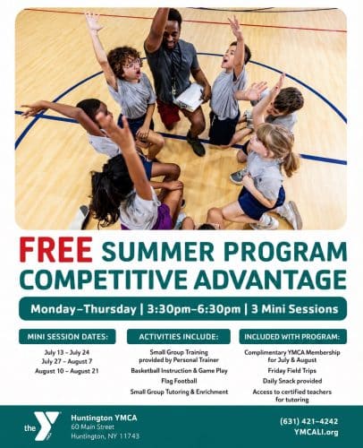 YMCA Competitive Advantage Summer Program – Free - AGES 8-13