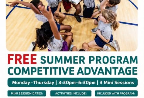 YMCA Competitive Advantage Summer Program – Free - AGES 8-13