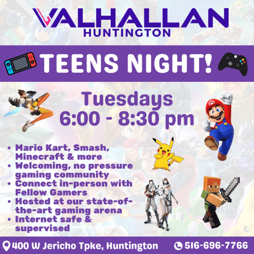 Teens Night at Valhallan Huntington