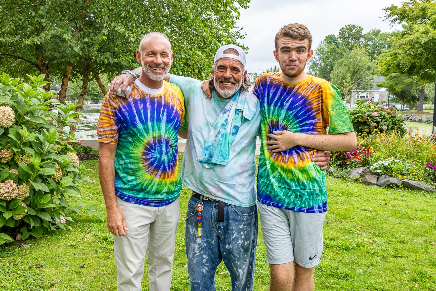 New York State Assemblyman Steve Stern, Peter Woods and Gabriel Woods. Community Shows Up to Celebrate Gabriel’s 17th Birthday at Heckscher Park