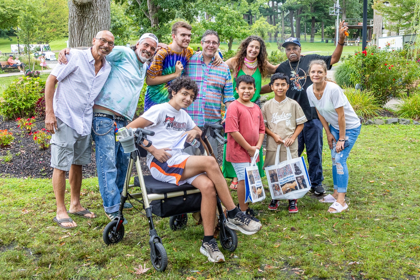 Gabriel Woods celebrates his 17th Birthday with his community. Community Shows Up to Celebrate Gabriel’s 17th Birthday at Heckscher Park