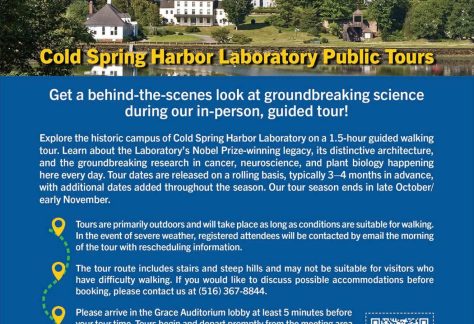 Cold Spring Harbor Laboratory Public Tours