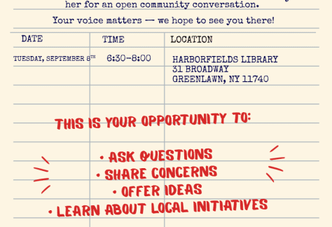 Let's Talk, Huntington – Monthly Q&A with Councilwoman Jennifer Hebert – Free