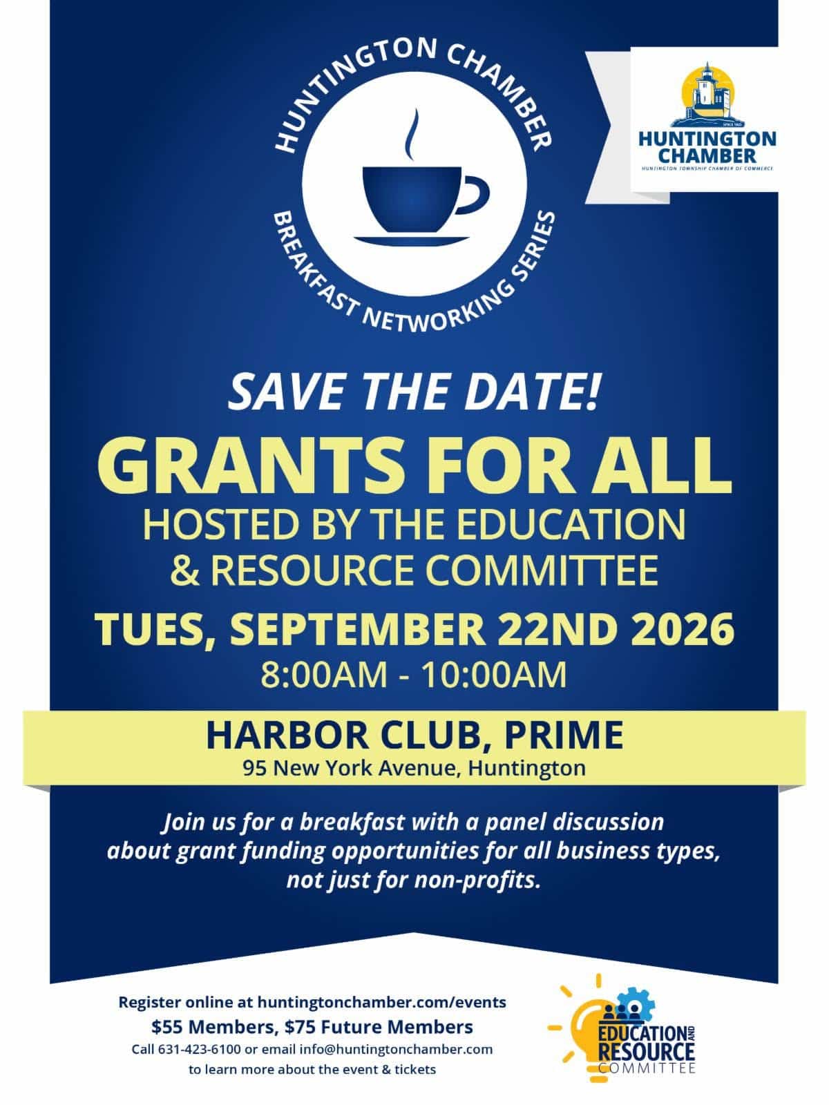 Grants For All - Huntington Chamber Breakfast Networking Series