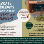 Rosh Hashanah & Yom Kippur Services at Melville Chabad