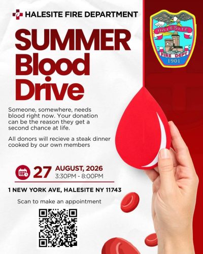 Summer Blood Drive - Halesite Fire Department