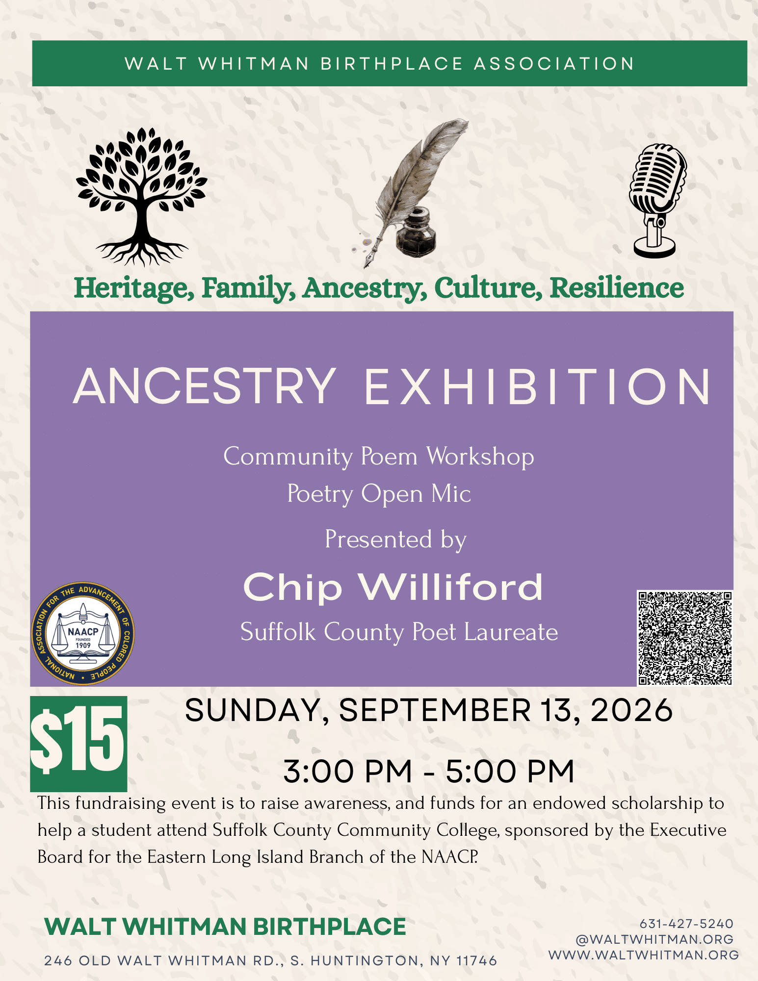 Ancestry: Poetry Workshop & Open Mic