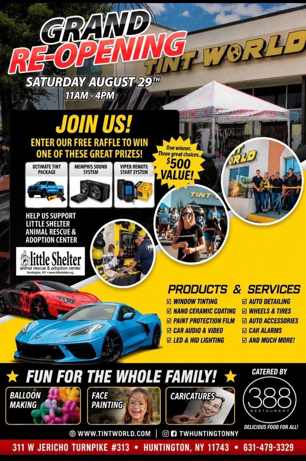 Grand Re-Opening Of Tint World - Family-Friendly Community Event – Free