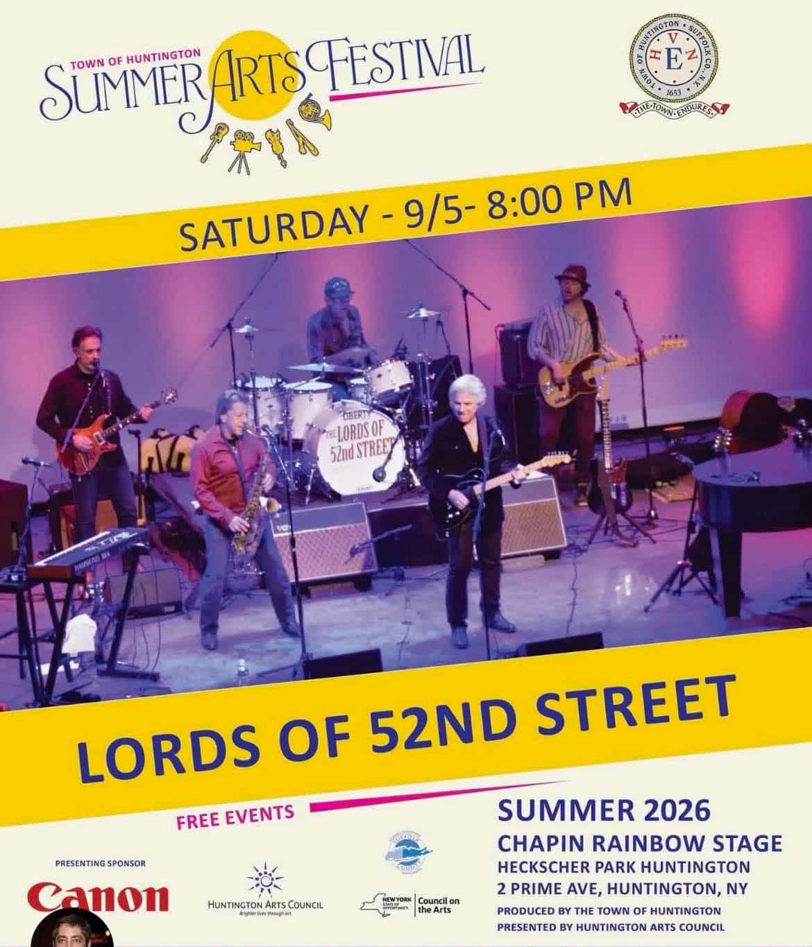 Summer Arts Festival – The Lords of 52nd Street – Free Featured