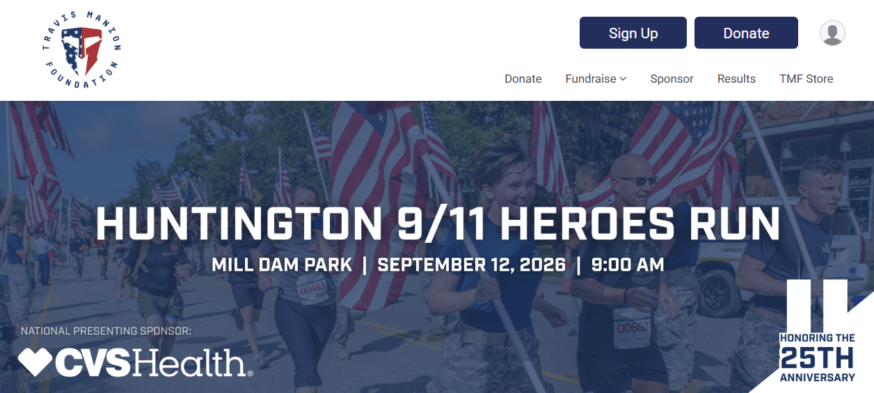 Huntington 9/11 Heroes Run - September 12th 2026