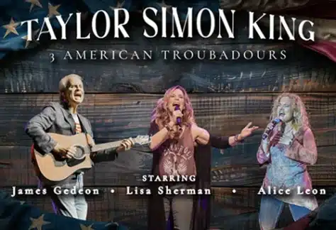 3 American Troubadours - A Tribute to Taylor Simon King - Huntington