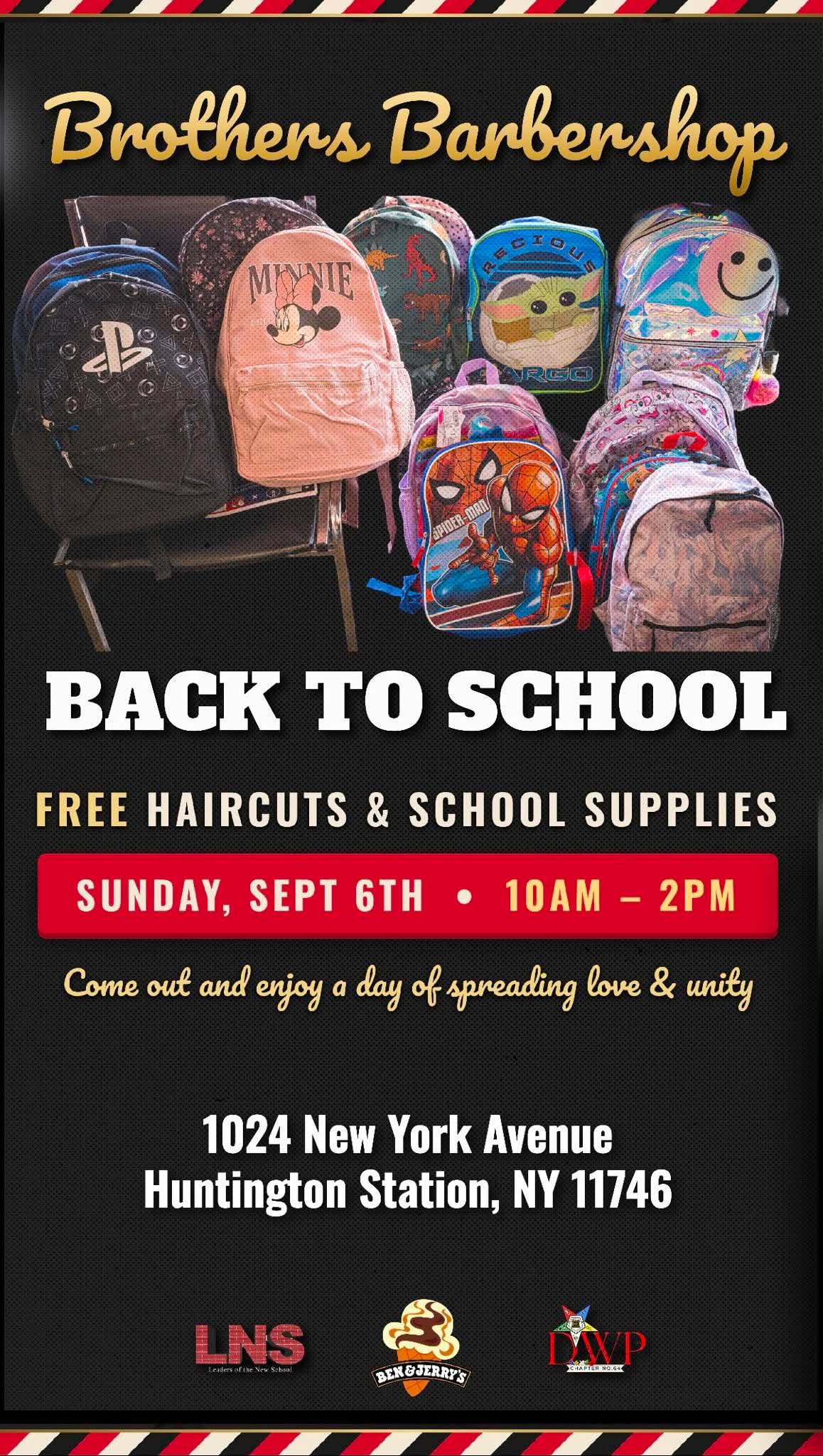 Brothers Barbershop Back to School – Free