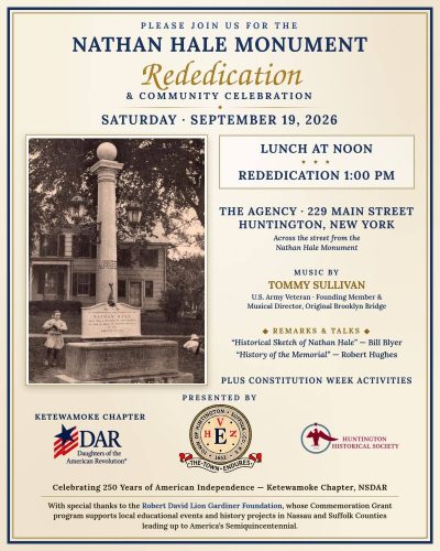 Nathan Hale Monument Rededication & Community Celebration – Free