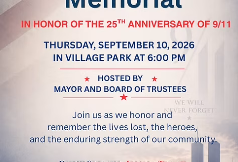 Village of Northport 25th Anniversary 9/11 Memorial Ceremony – Free