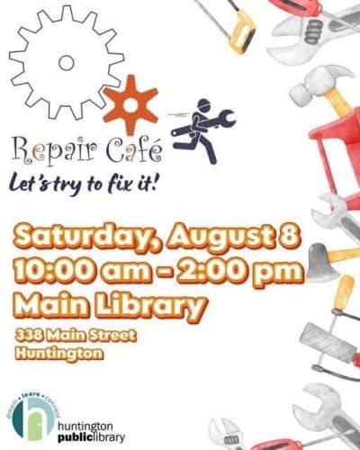 Repair Café – Huntington Public Library - Free