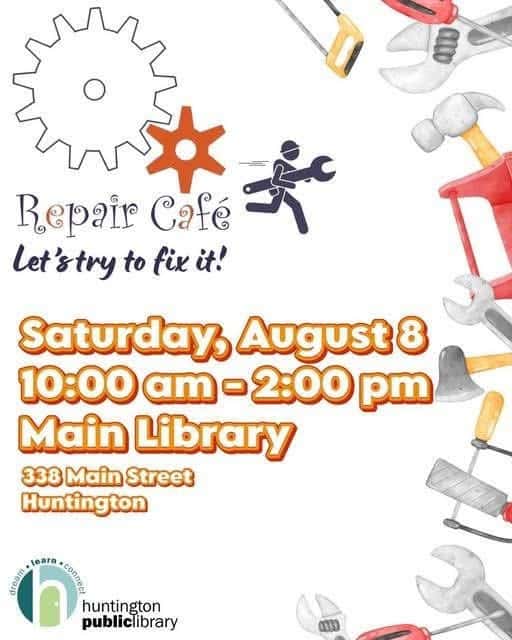 Repair Café – Huntington Public Library - Free