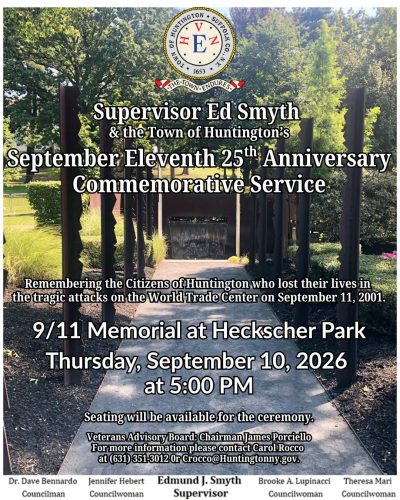 September 11th 25th Anniversary Commemorative Service - Town of Huntington