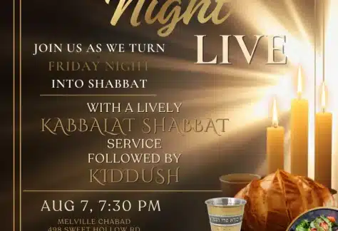 Friday Night Live Celebration & Sushi Kiddush – Free